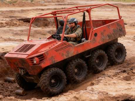 8x8 Amphibious Range Extended Electrical All Terrain Vehicle